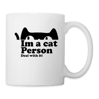 Im une personne de chat face à elle! chats ami - Mug blanc - blanc - Droite