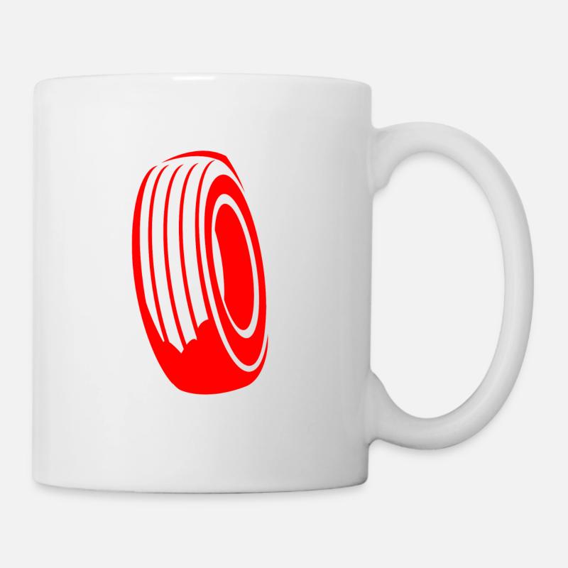 Reifen - Tasse - Weiß