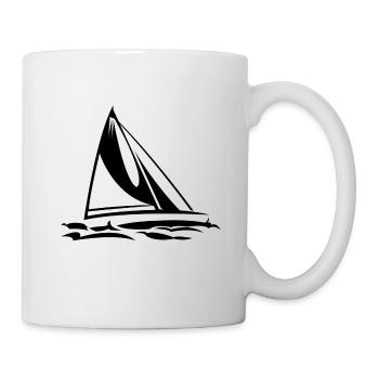 Segelboot - Tasse - Weiß - Rechts