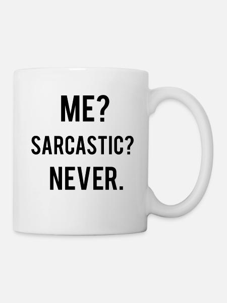 Sarcastic - Mug blanc - blanc
