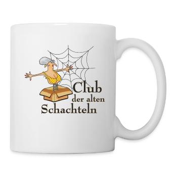 Club der alten Schachteln - Tasse - Weiß - Rechts