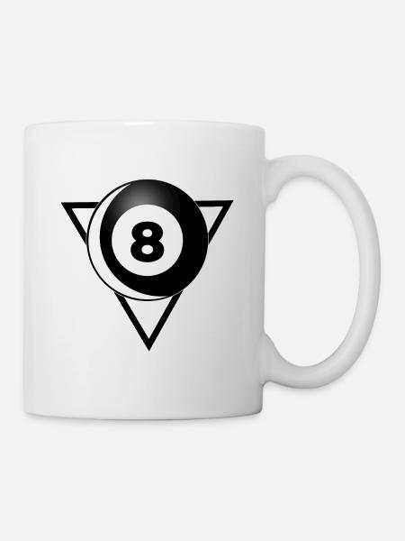 Billiard 8 - Tasse - Weiß