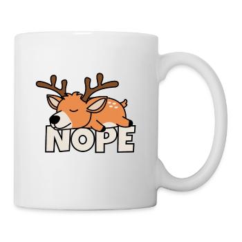 Faules Rentier - Tasse - Weiß - Rechts