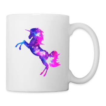 Galaxy Einhorn unicorn space Pferd fantasy Mädchen - Tasse - Weiß - Rechts