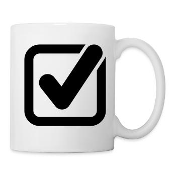 hook symbol icon - Mug - white - Right