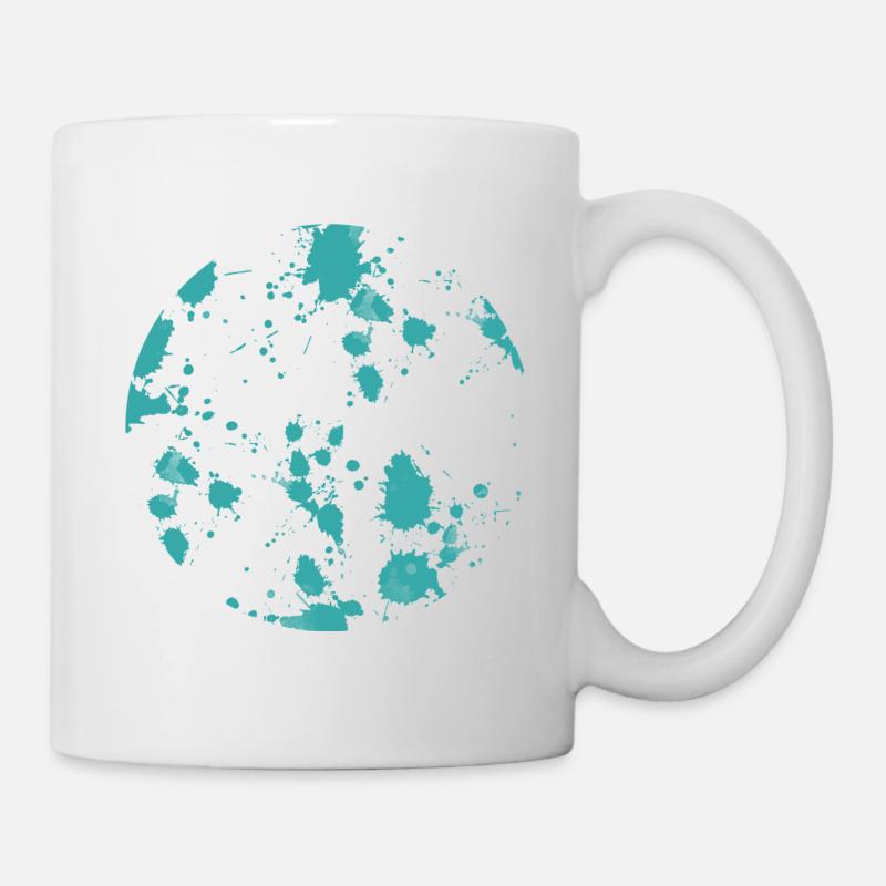 terra - türkis - Tasse - Weiß