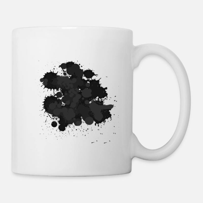 Wolke - schwarz - Tasse - Weiß