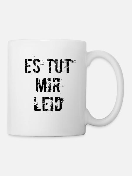 es tut mir leid - Tasse - Weiß