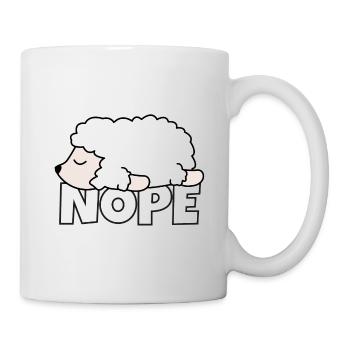 Nope Lazy sheep gift - Mug - white - Right