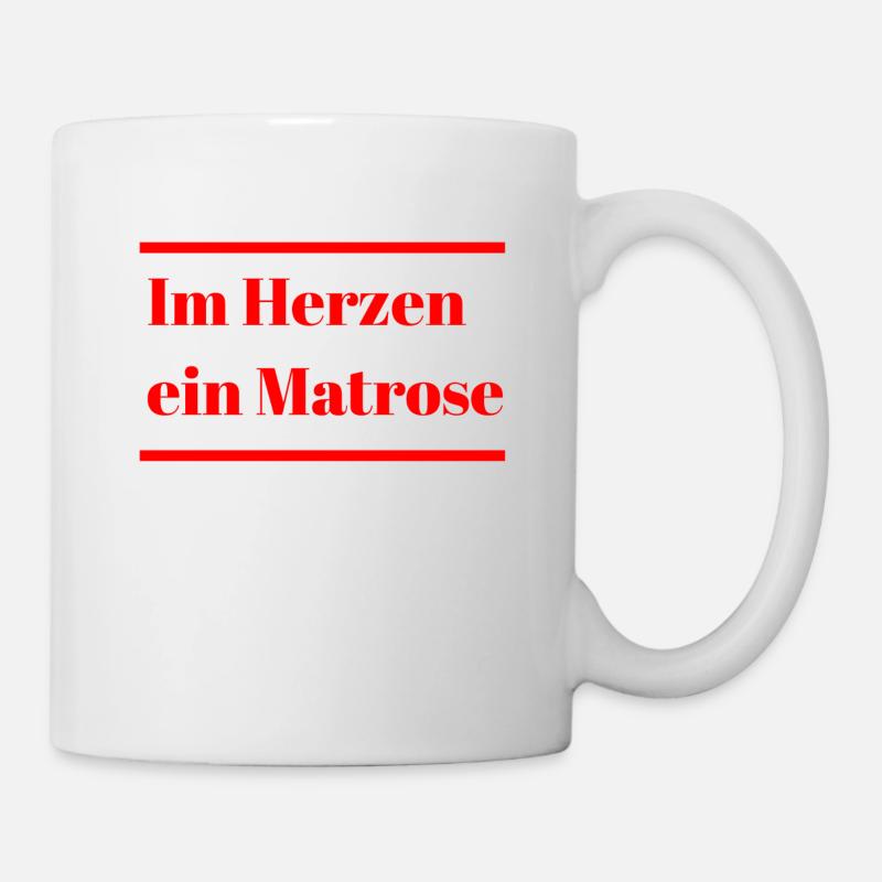 Im Herzen ein Matrose - Tasse - Weiß