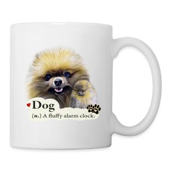 Pomeranian Shirt und Accessoires Zwergspitz - Tasse - Weiß - Rechts