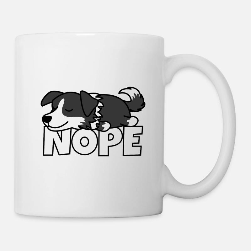 Border Collie Nope - Mug blanc - blanc