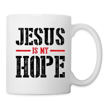 Jesus ist meine Hoffnung - Tasse - Weiß - Rechts