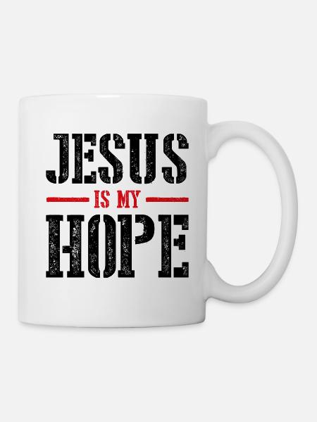 Jésus est mon espoir - Mug blanc - blanc