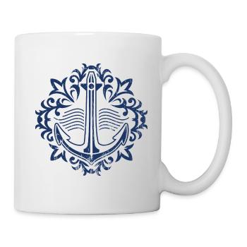 Symbole d'ancre - Mug blanc - blanc - Droite