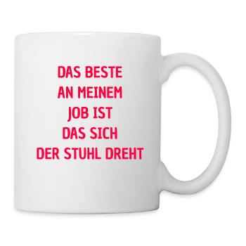 Bürohumor Büro Sprüche - Tasse - Weiß - Rechts