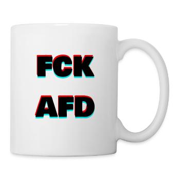 FCK AFD - Tasse - Weiß - Rechts