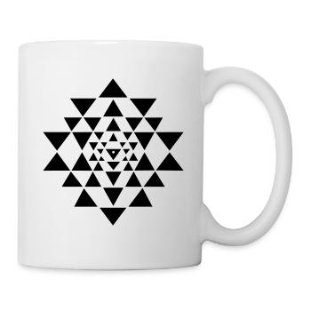 Tableau énergétique du bouddhisme Shri Yantra Yoga - Mug blanc - blanc - Droite
