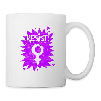 Resist Feminist Frauenrechte - Tasse - Weiß - Rechts