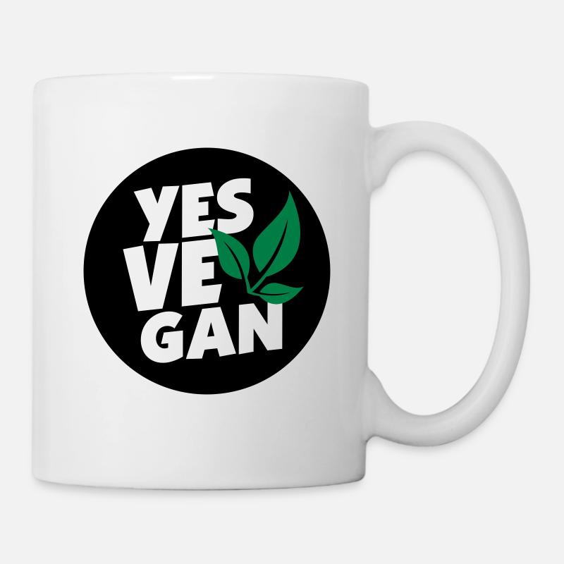 Yes Vegan / Yes ve gan (3c) - Mug - white