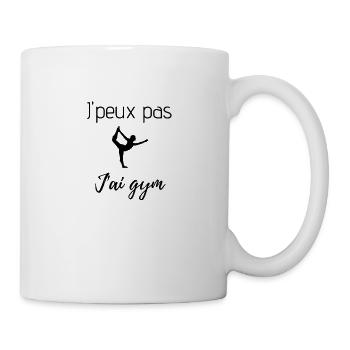 J'peux pas j'ai gym - Mug blanc - blanc - Droite