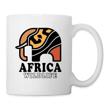 Elefant I AFRICA Wildlife - Tasse - Weiß - Rechts