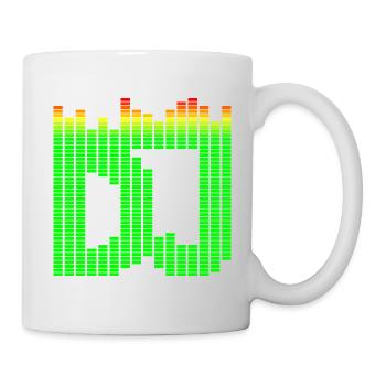 Égaliseur de musique DJ - Mug blanc - blanc - Droite