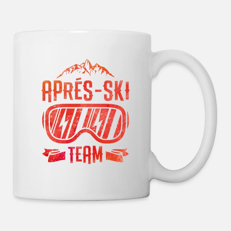 apres ski team ski lunettes - Mug blanc - blanc