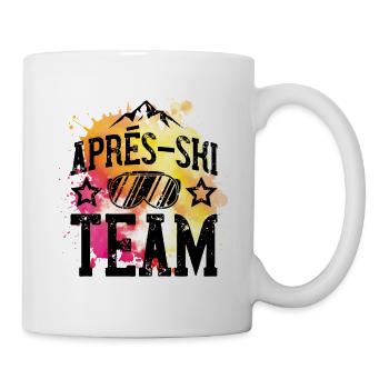 apres ski team ski goggles - Mug - white - Right