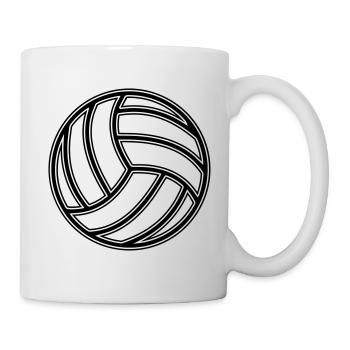 volleyball ball - Mug - white - Right