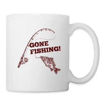 Fishing fishing saying - Mug - white - Right