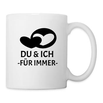 Du & Ich für immer - Tasse - Weiß - Rechts