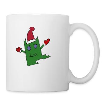 Cooles Weihnachtsmonster - Tasse - Weiß - Rechts
