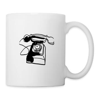 ALTES TELEFON - Tasse - Weiß - Rechts
