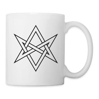 Unicursal hexagram symbole magique mysticisme occulte - Mug blanc - blanc - Droite