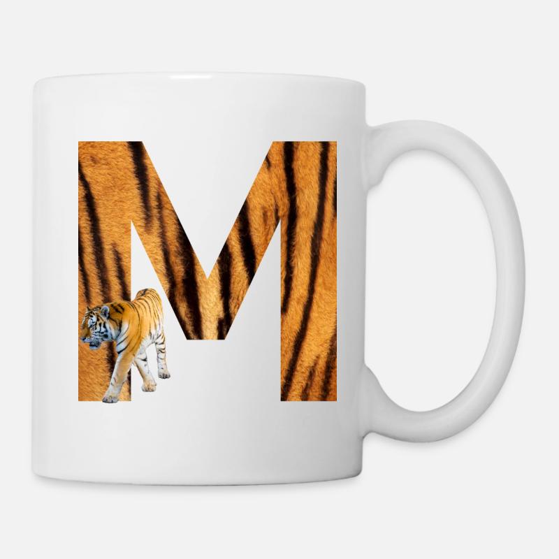tiger m - Tasse - Weiß