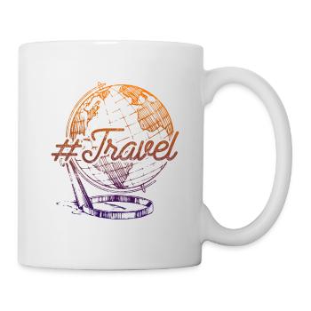 Voyage monde du voyage - Mug blanc - blanc - Droite