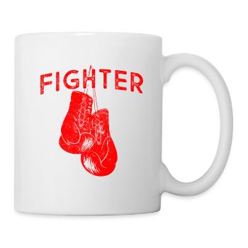 Boxing boxing fighter - Mug - white - Right
