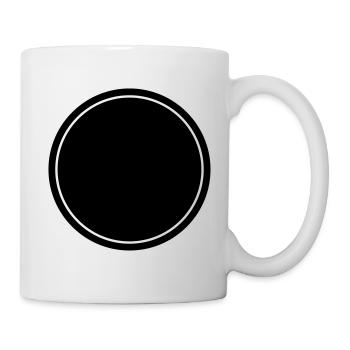 circle symbol blank icon - Mug - white - Right