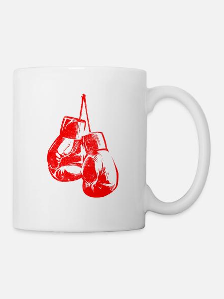 Boxhandschuhe Boxen Symbol - Tasse - Weiß