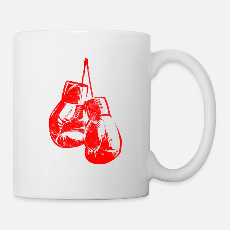 Boxhandschuhe Boxen Symbol - Tasse - Weiß