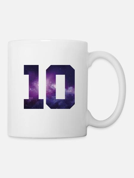 10 zahl jahre - Tasse - Weiß