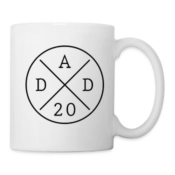 Papa Vater Dad 2020 Geschenk - Tasse - Weiß - Rechts