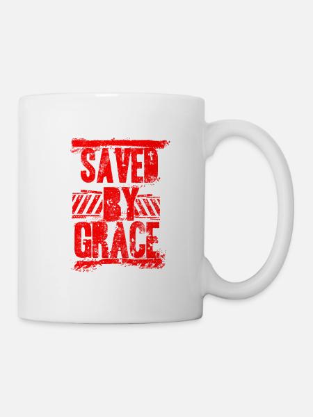 Jesus Christus Bibelvers Gnade - Tasse - Weiß