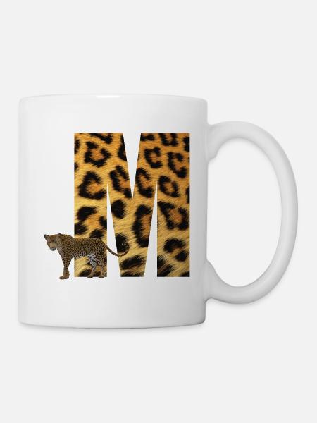 leopard m - Tasse - Weiß