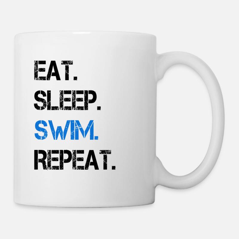 Schwimmen Schwimmer - Tasse - Weiß