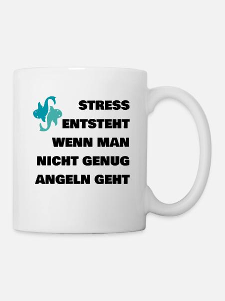 Angler Spruch - Tasse - Weiß