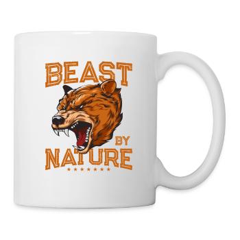 Bear Grizzly Beast naturel - Mug blanc - blanc - Droite