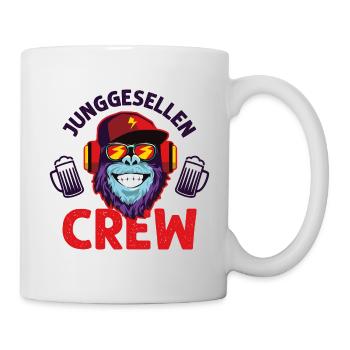 Junggesellen crew affe - Tasse - Weiß - Rechts
