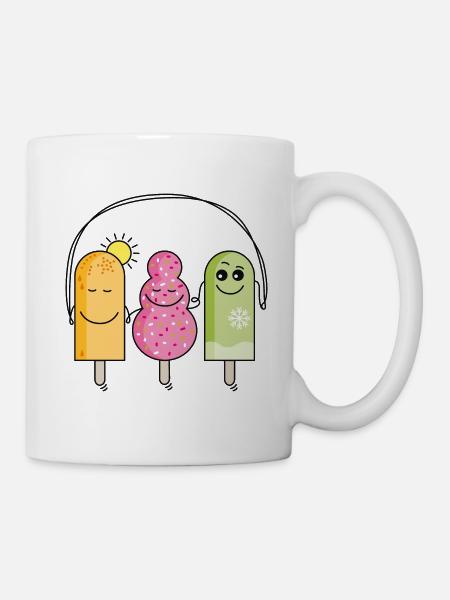 Glace - Mug blanc - blanc